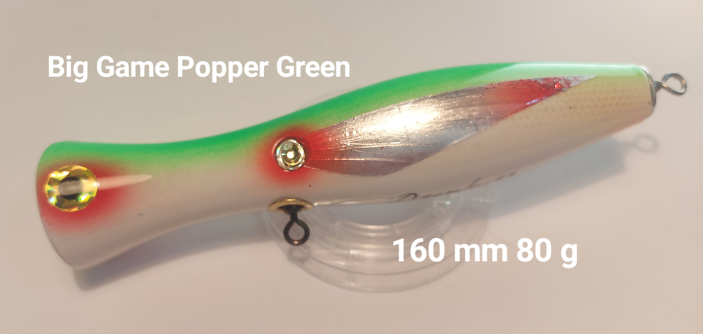 BIG GAME POPPER za morski ribolov - zeleni