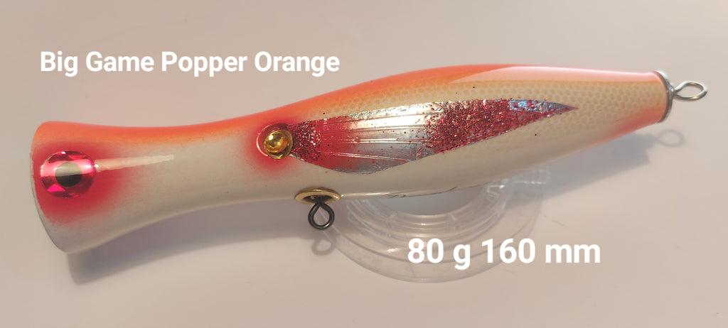 BIG GAME POPPER za morski ribolov - oranž